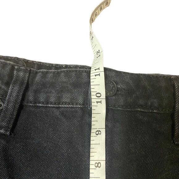 Refuge Distressed Shorts Raw Hem Black Jean Denim Short Chelsea Size 7 Rock Punk - Picture 13 of 16